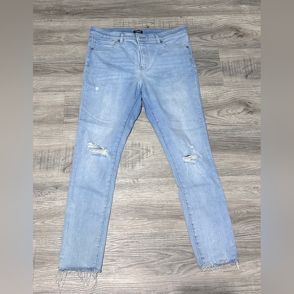 Express Mid-rise Straight-leg